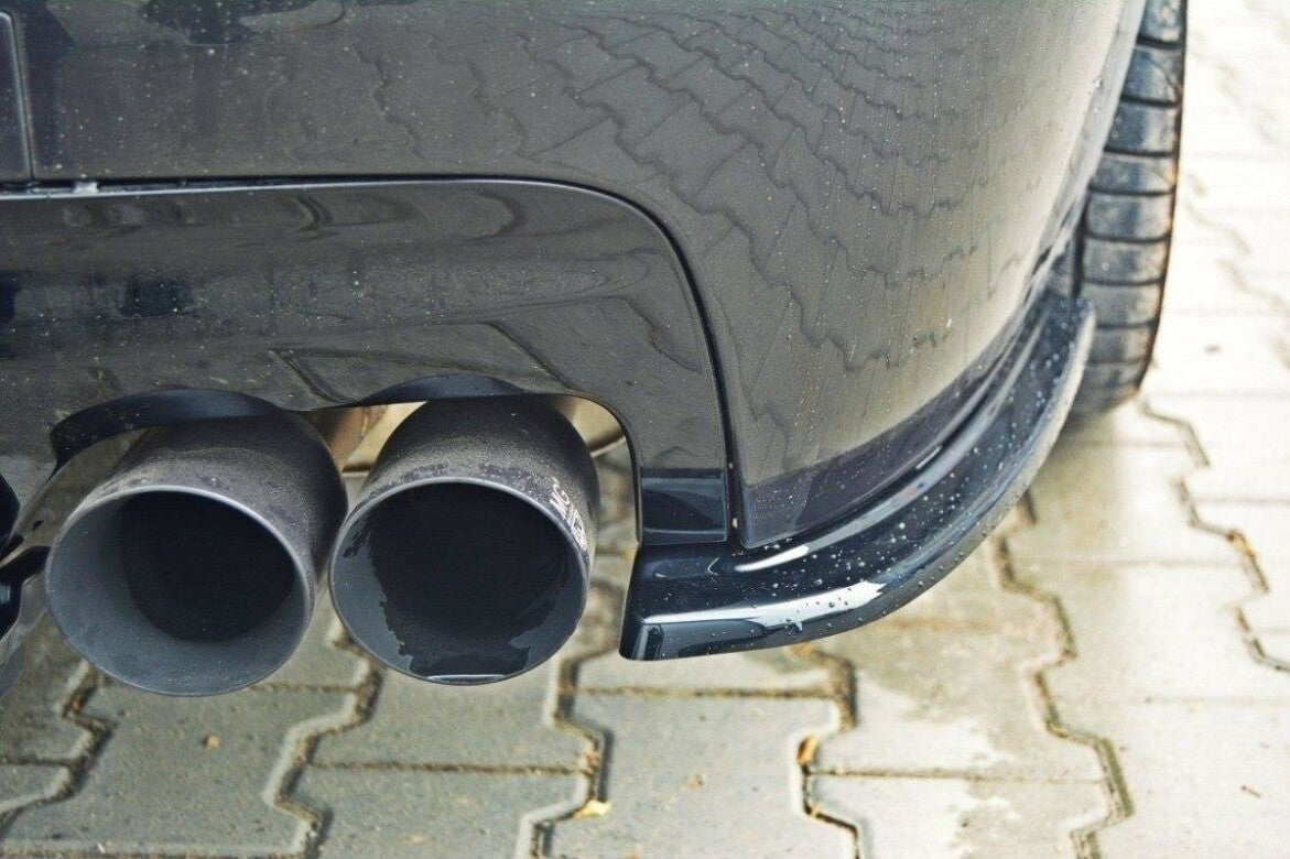 Diffusor Flaps passend für BMW 5er M-Paket Limousine /Touring F10/F11 (mit zwei Doppel Endstücken) schwarz Hochglanz