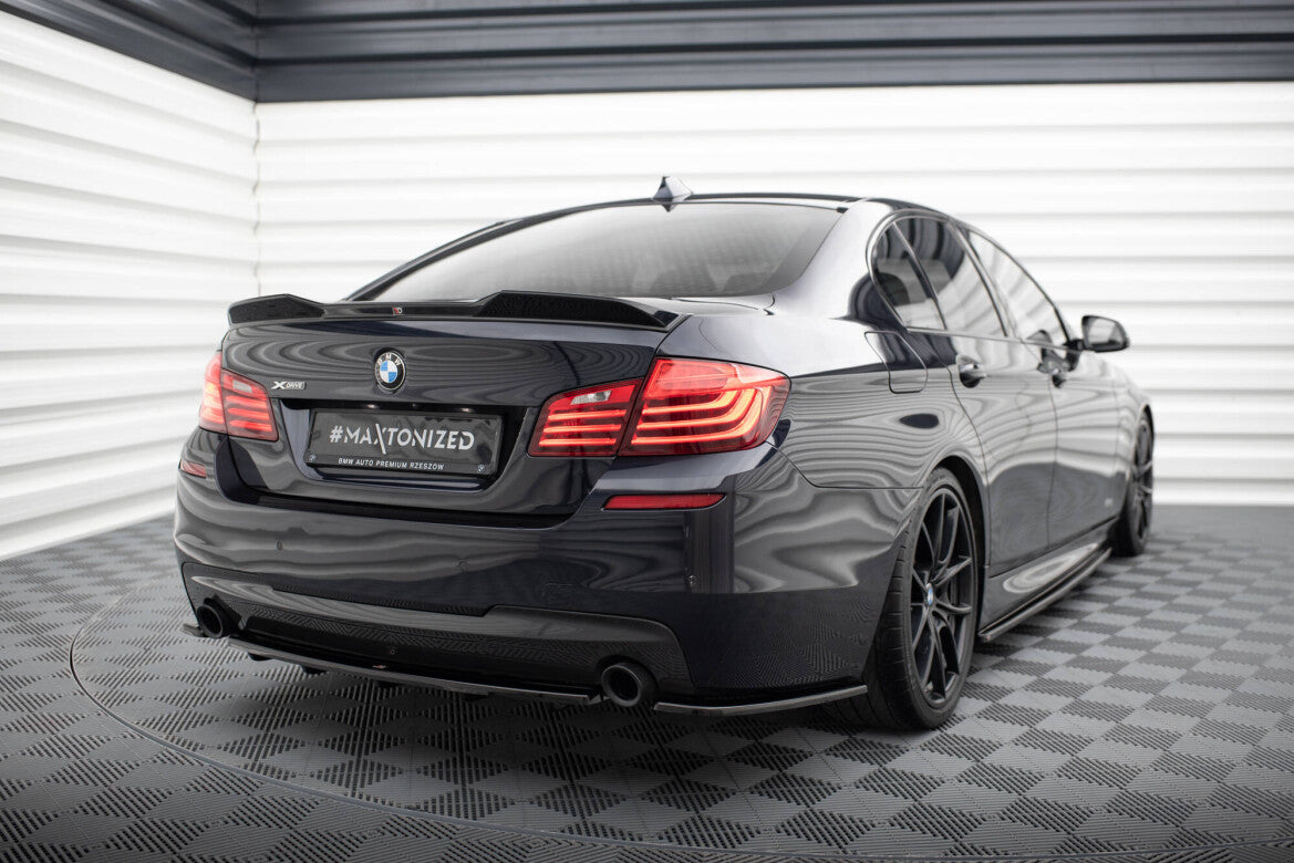 Diffusor Flaps passend für BMW 5er M-Paket Limousine /Touring F10/F11 (mit zwei Einzel Endstücken) schwarz Hochglanz