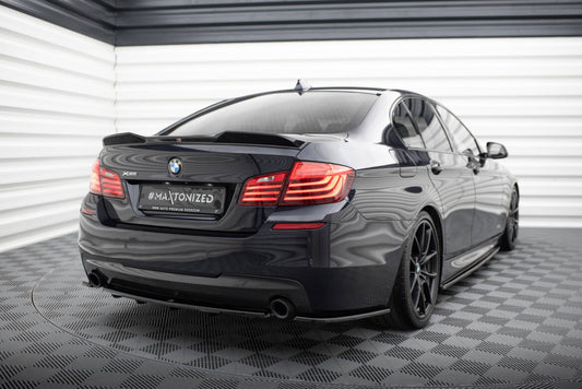 Diffusor Flaps passend für BMW 5er M-Paket Limousine /Touring F10/F11 (mit zwei Einzel Endstücken) schwarz Hochglanz