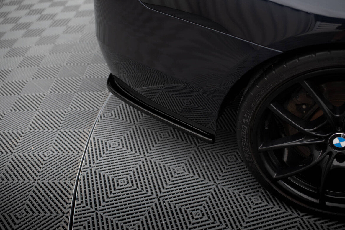 Diffusor Flaps passend für BMW 5er M-Paket Limousine /Touring F10/F11 (mit zwei Einzel Endstücken) schwarz Hochglanz