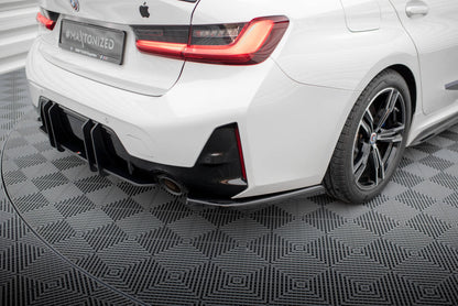 Diffusor Flaps passend für BMW M-Paket G20 / G21 FL schwarz Hochglanz