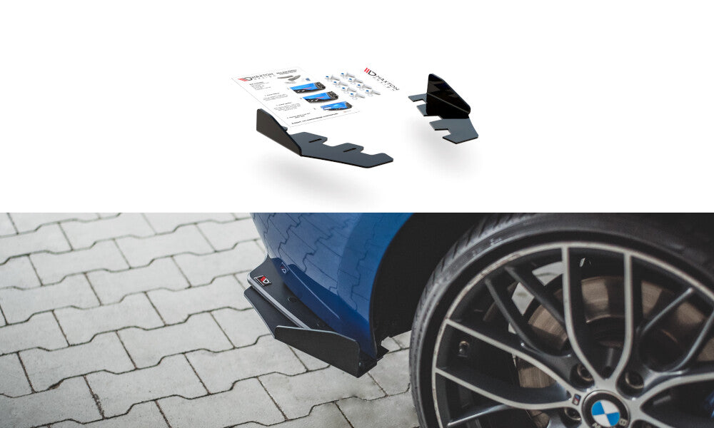 Diffusor Flaps passend für BMW M135i F20 schwarz Hochglanz