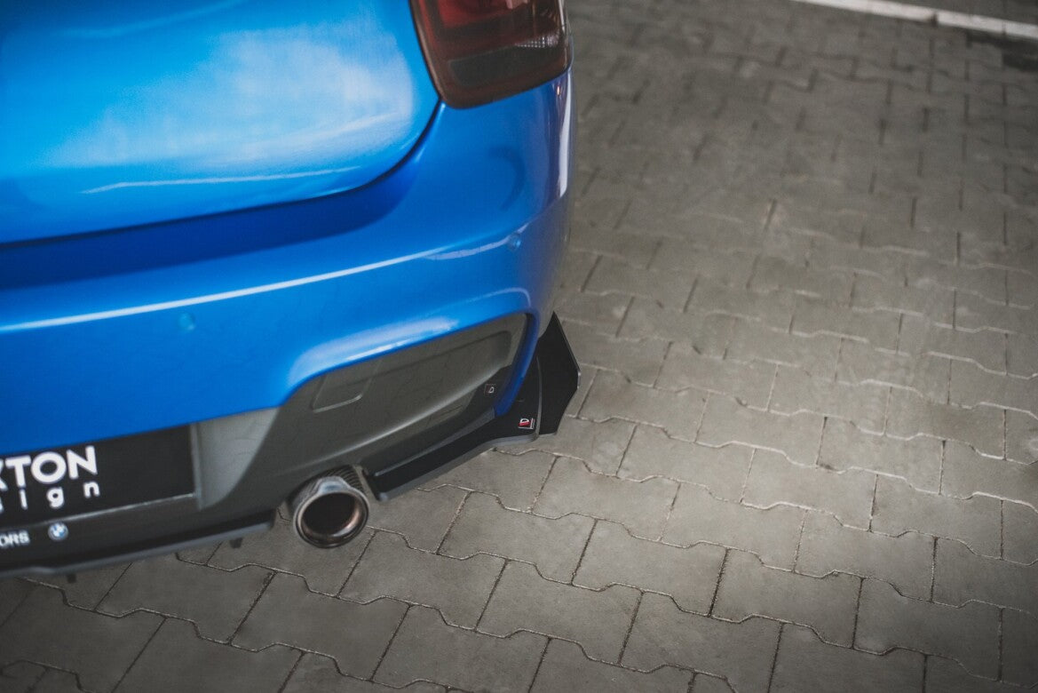 Diffusor Flaps passend für BMW M135i F20 schwarz Hochglanz