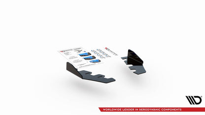 Diffusor Flaps passend für BMW M135i F20 schwarz Hochglanz