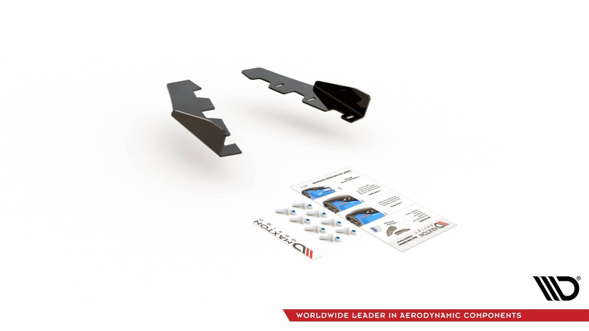 Diffusor Flaps passend für BMW M135i F20 schwarz Hochglanz