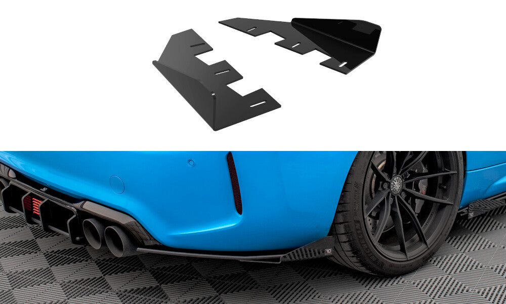 Diffusor Flaps passend für BMW M2 F87 schwarz Hochglanz