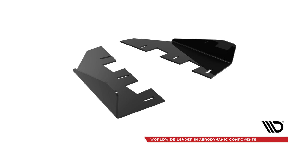 Diffusor Flaps passend für BMW M2 F87 schwarz Hochglanz