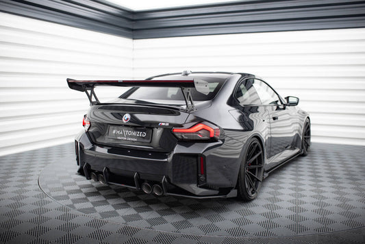 Diffusor Flaps passend für BMW M2 G87 schwarz Hochglanz