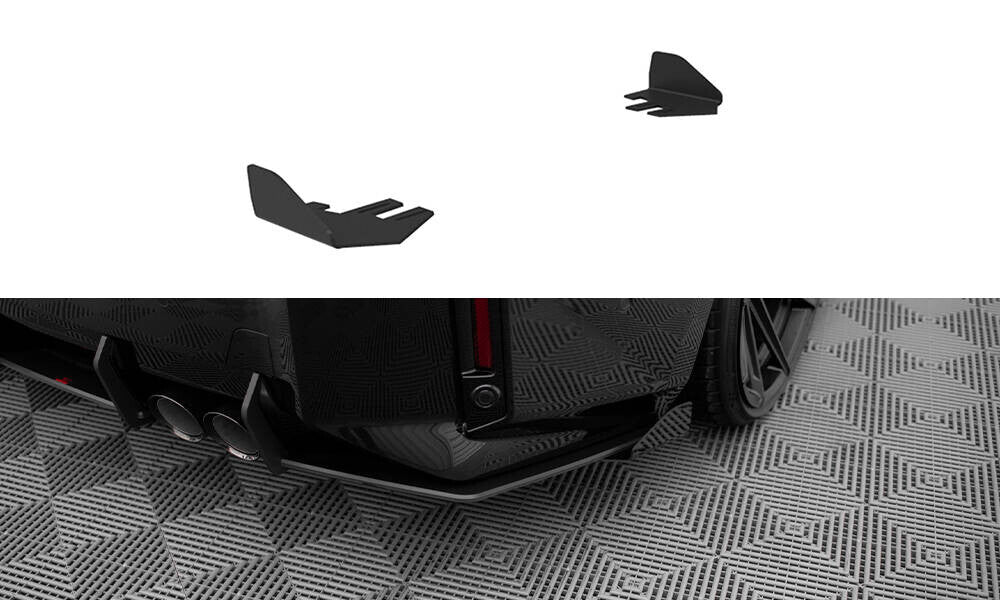 Diffusor Flaps passend für BMW M2 G87 schwarz Hochglanz