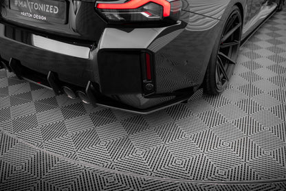 Diffusor Flaps passend für BMW M2 G87 schwarz Hochglanz