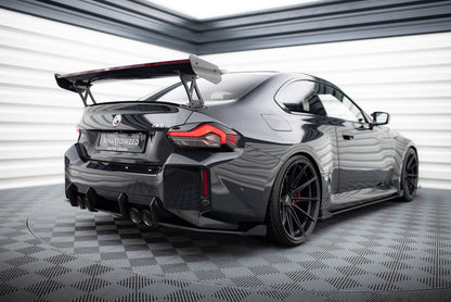 Diffusor Flaps passend für BMW M2 G87 schwarz Hochglanz