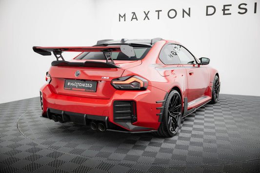 Diffusor Flaps passend für BMW M2 M-Performance G87 schwarz Hochglanz