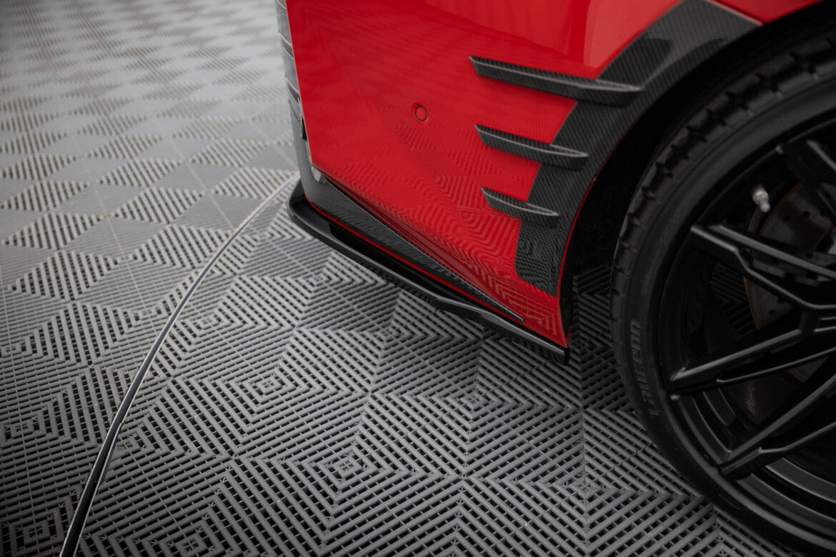 Diffusor Flaps passend für BMW M2 M-Performance G87 schwarz Hochglanz