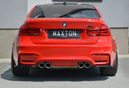 Diffusor Flaps passend für BMW M3 F80 schwarz Hochglanz