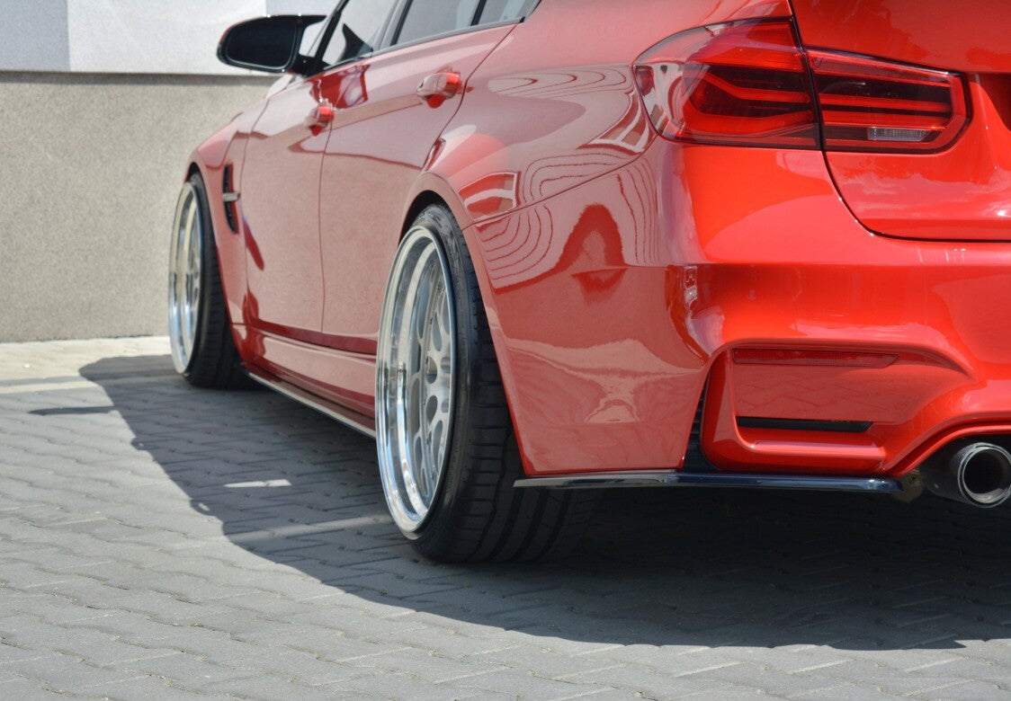 Diffusor Flaps passend für BMW M3 F80 schwarz Hochglanz