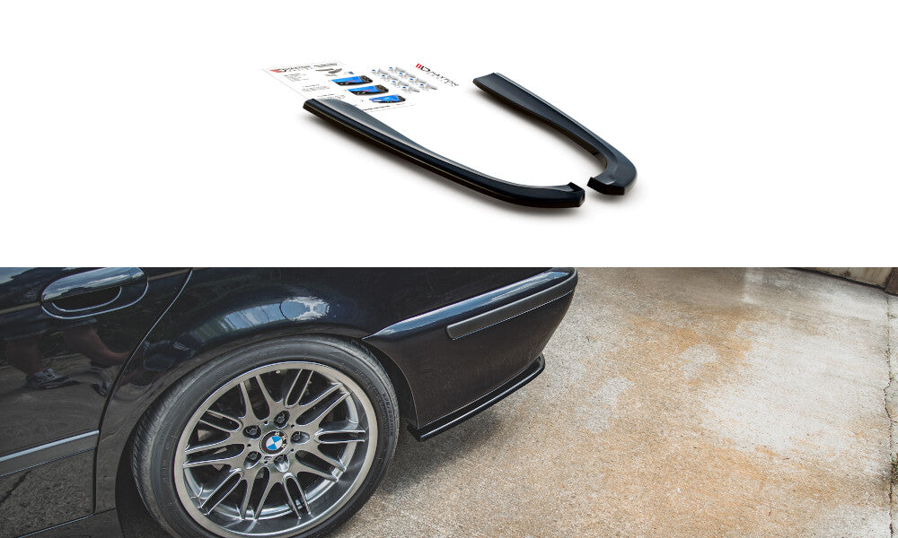 Diffusor Flaps passend für BMW M5 / 5 M-Paket E39 schwarz Hochglanz
