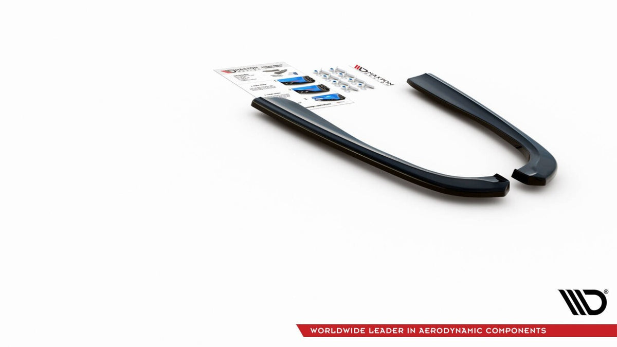 Diffusor Flaps passend für BMW M5 / 5 M-Paket E39 schwarz Hochglanz