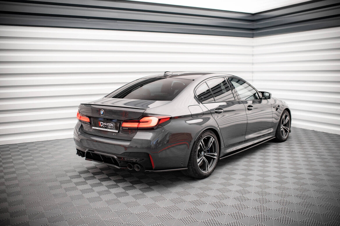 Diffusor Flaps passend für BMW M5 F90 schwarz Hochglanz