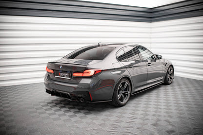 Diffusor Flaps passend für BMW M5 F90 schwarz Hochglanz