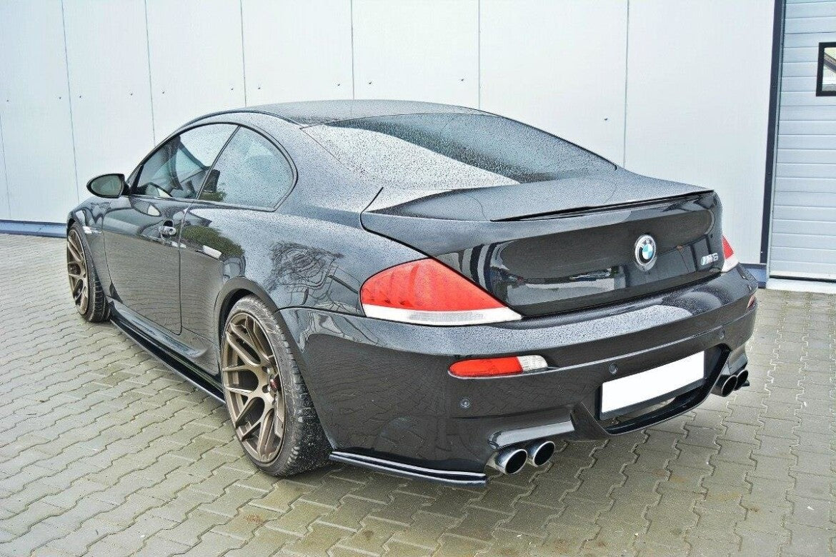 Diffusor Flaps passend für BMW M6 E63 schwarz Hochglanz