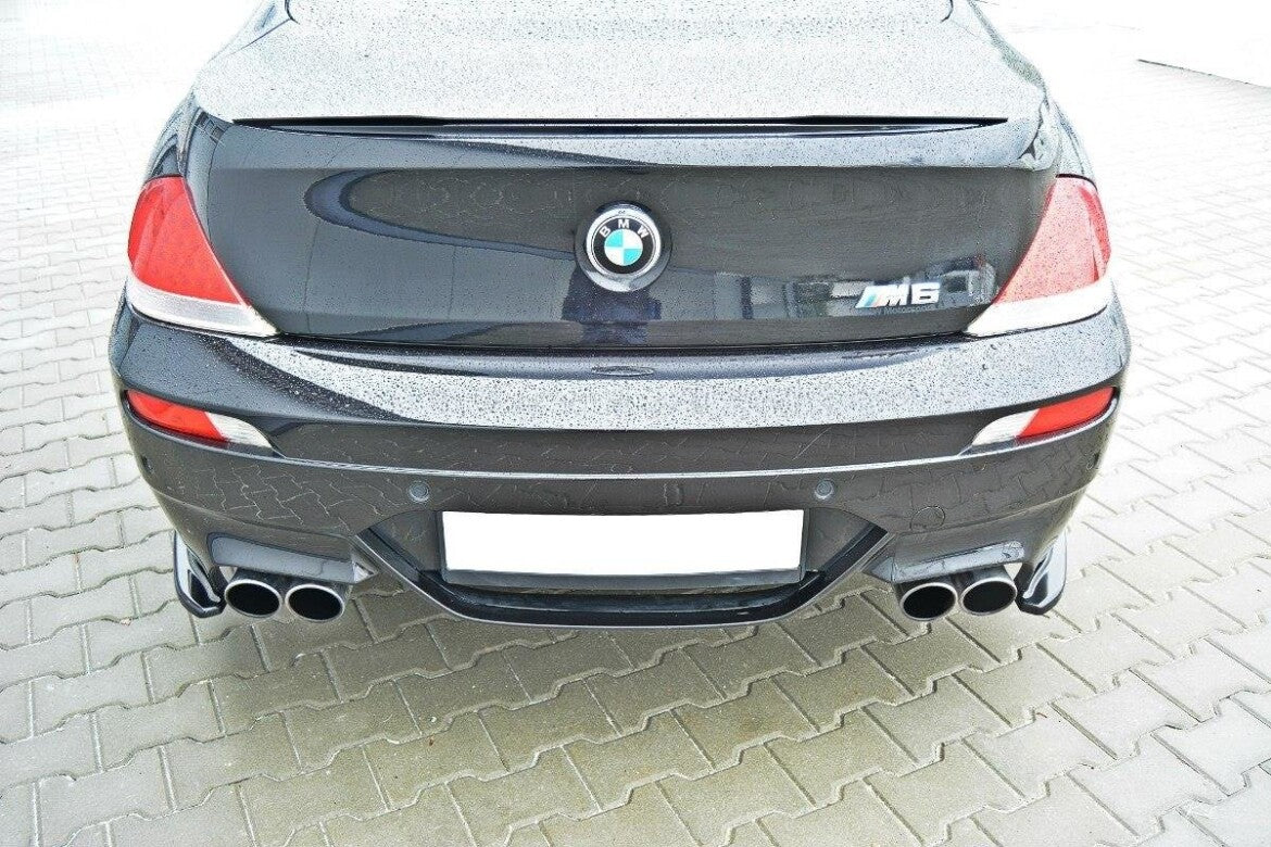 Diffusor Flaps passend für BMW M6 E63 schwarz Hochglanz