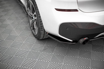 Diffusor Flaps passend für BMW X1 M-Paket F48 / F48 FL schwarz Hochglanz