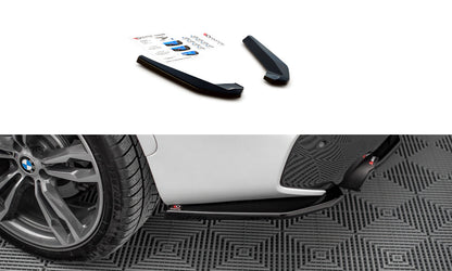 Diffusor Flaps passend für BMW X1 M-Paket F48 / F48 FL schwarz Hochglanz
