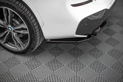 Diffusor Flaps passend für BMW X1 M-Paket F48 / F48 FL schwarz Hochglanz