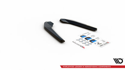 Diffusor Flaps passend für BMW X1 M-Paket F48 / F48 FL schwarz Hochglanz