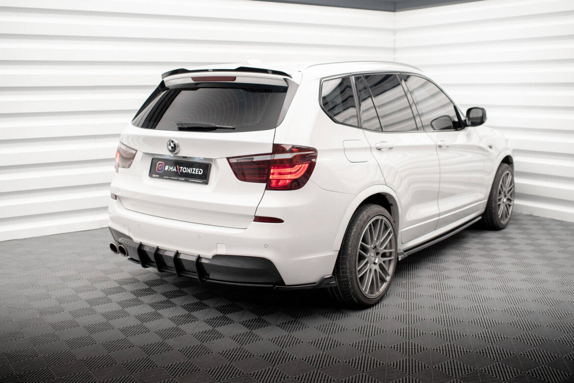 Diffusor Flaps passend für BMW X3 M-Paket F25 schwarz Hochglanz