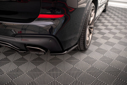 Diffusor Flaps passend für BMW X3 M40i / M40d G01 schwarz Hochglanz
