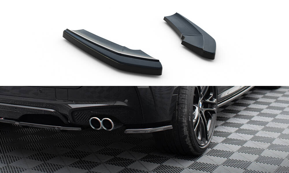 Diffusor Flaps passend für BMW X4 M Paket schwarz Hochglanz
