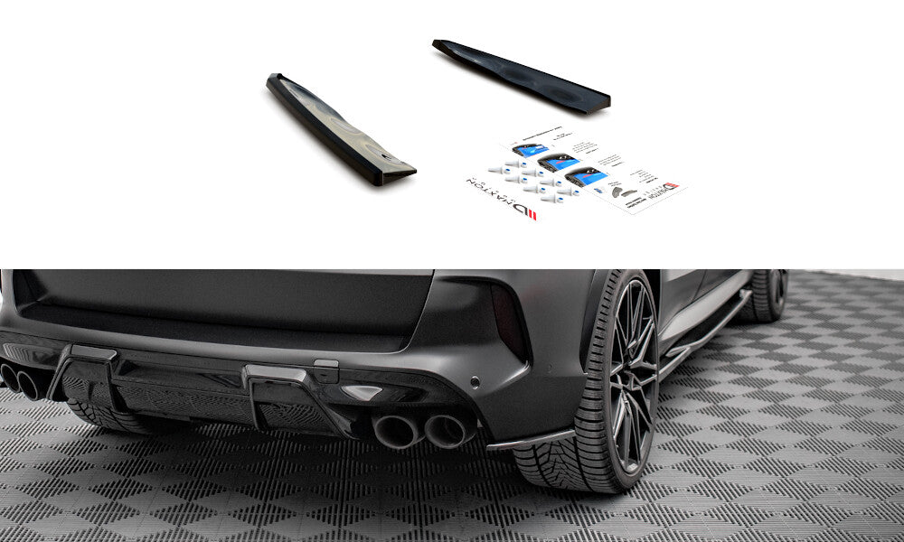 Diffusor Flaps passend für BMW X5M F95 schwarz matt