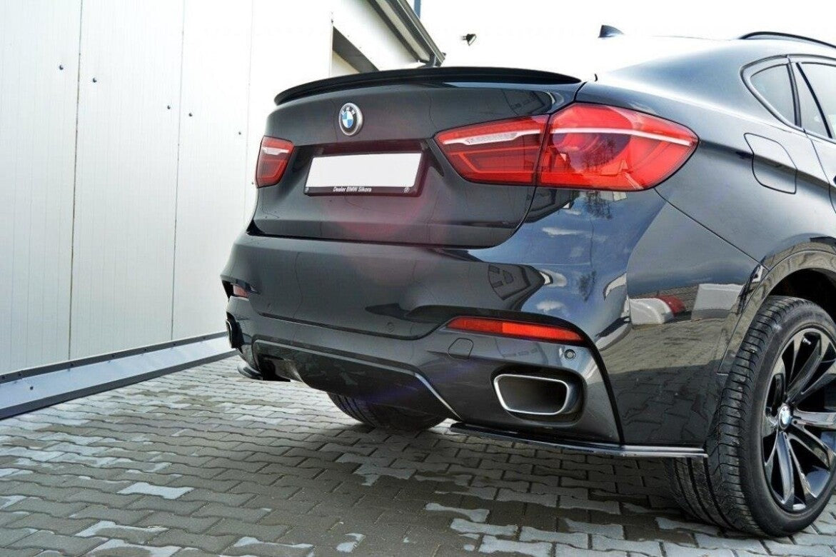 Diffusor Flaps passend für BMW X6 F16 M Paket schwarz Hochglanz