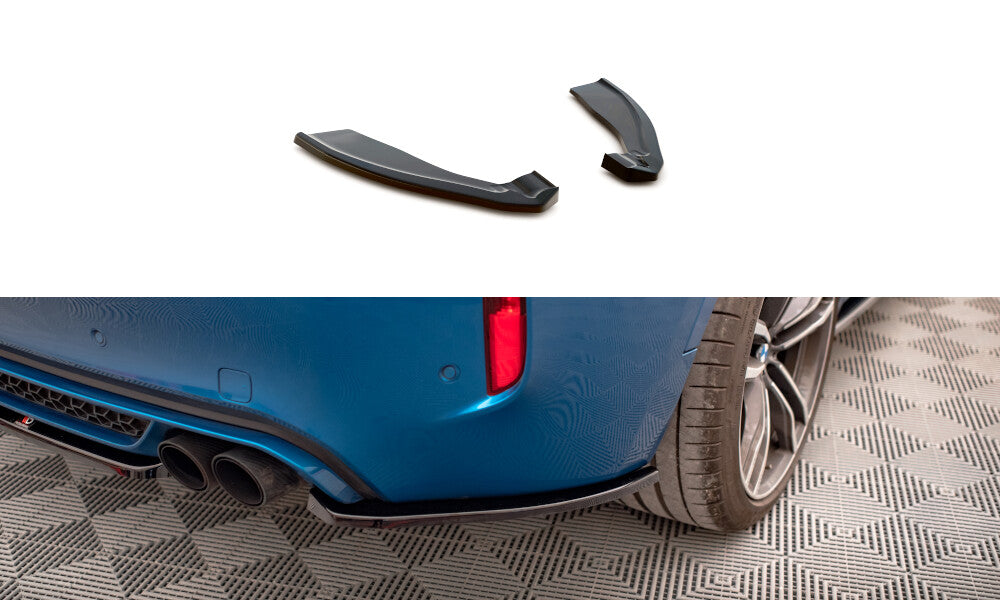 Diffusor Flaps passend für BMW X6 M F86 schwarz Hochglanz