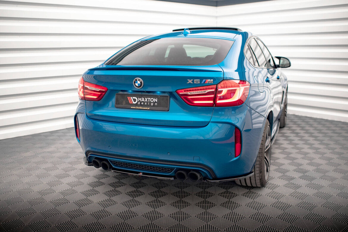 Diffusor Flaps passend für BMW X6 M F86 schwarz Hochglanz