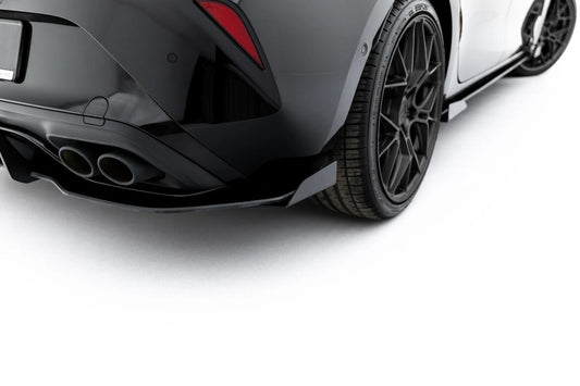 Diffusor Flaps passend für Cupra Leon Hatchback Mk1 Facelift schwarz Hochglanz