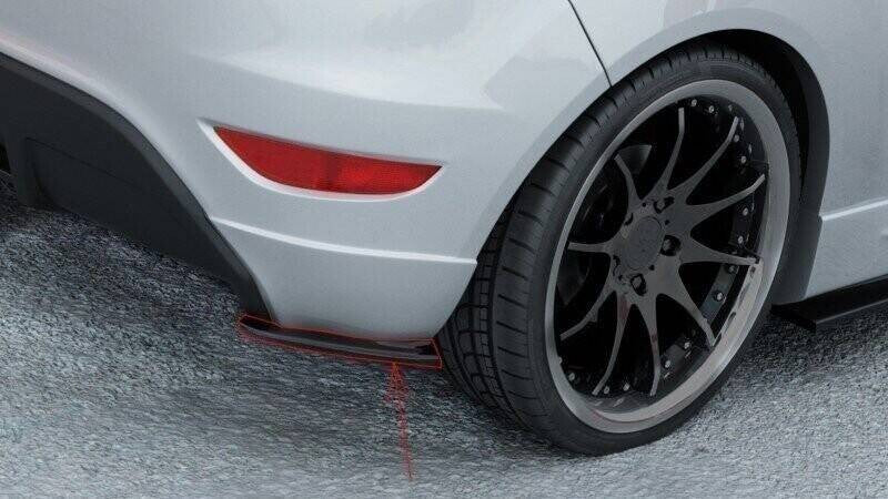 Diffusor Flaps passend für Ford FIESTA MK7 ST / STLINE / ZETEC S schwarz Hochglanz