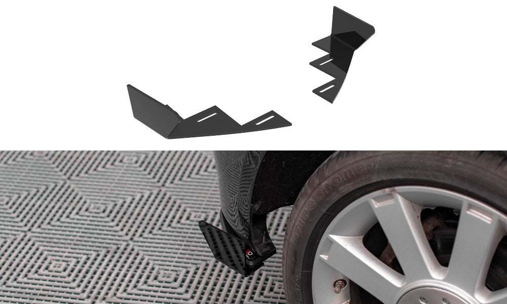 Diffusor Flaps passend für Ford Fiesta ST Mk6 schwarz Hochglanz