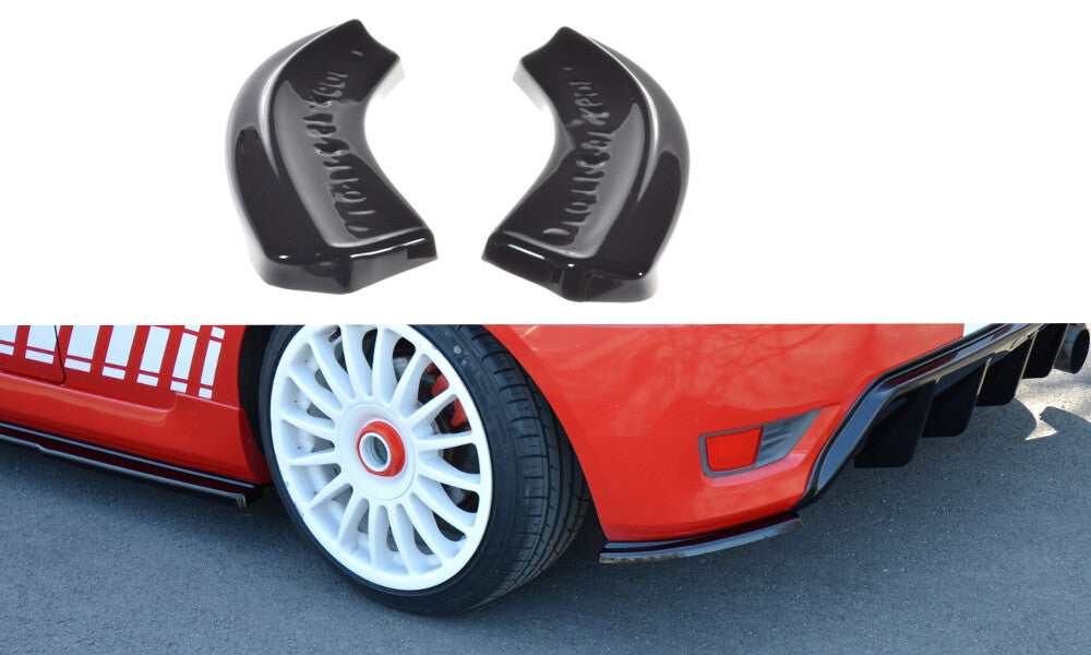 Diffusor Flaps passend für Ford Fiesta ST Mk6 schwarz Hochglanz