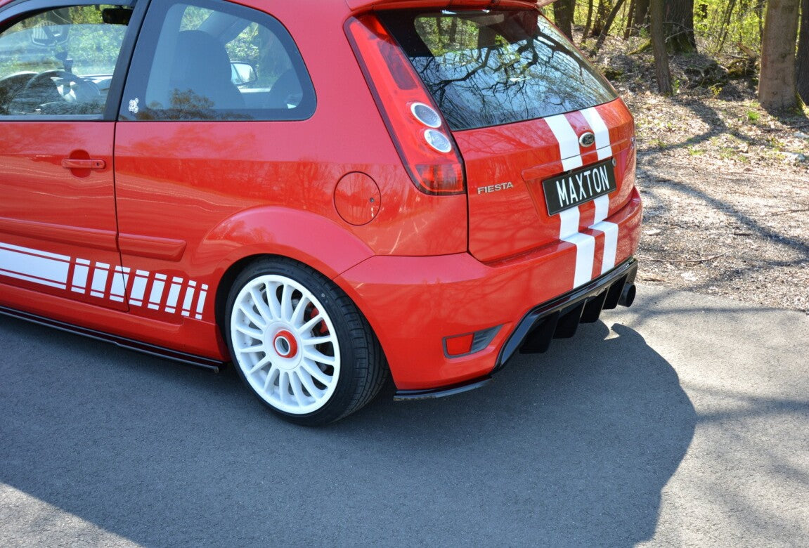 Diffusor Flaps passend für Ford Fiesta ST Mk6 schwarz Hochglanz