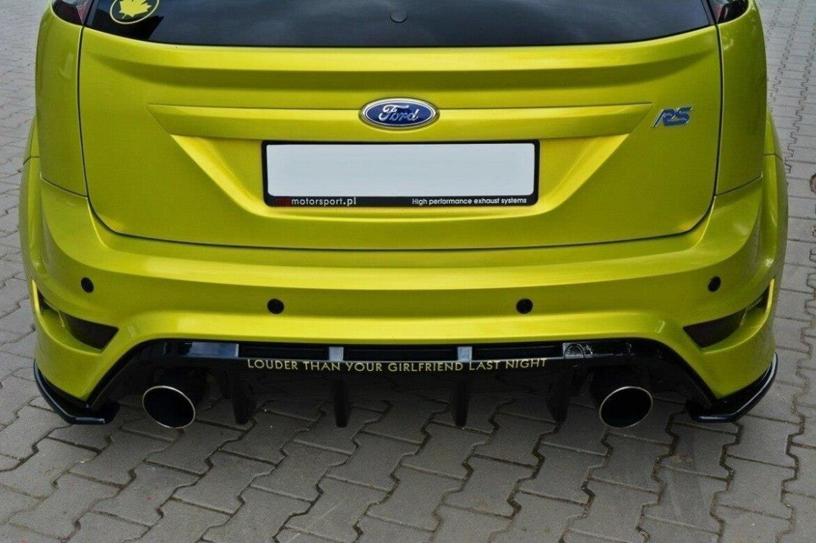 Diffusor Flaps passend für Ford Focus RS Mk2 schwarz Hochglanz