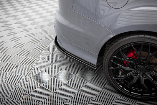Diffusor Flaps passend für Ford Focus ST Kombi Mk3 / Mk3 FL schwarz Hochglanz