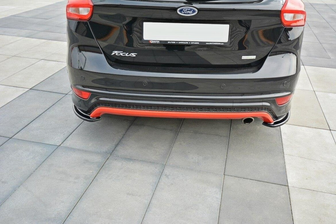 Diffusor Flaps passend für Ford Focus ST-Line Mk3 FL schwarz Hochglanz