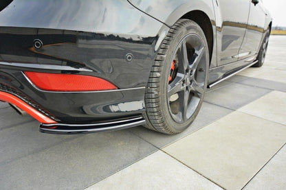 Diffusor Flaps passend für Ford Focus ST-Line Mk3 FL schwarz Hochglanz
