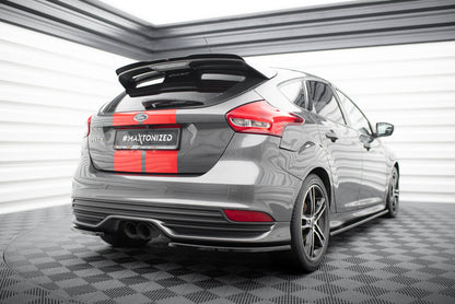 Diffusor Flaps passend für Ford Focus ST Mk3 FL schwarz Hochglanz