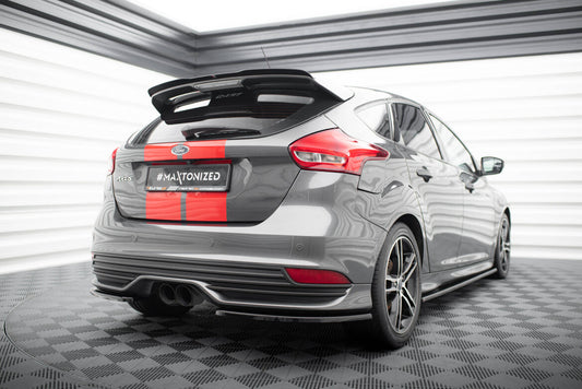 Diffusor Flaps passend für Ford Focus ST Mk3 FL schwarz Hochglanz