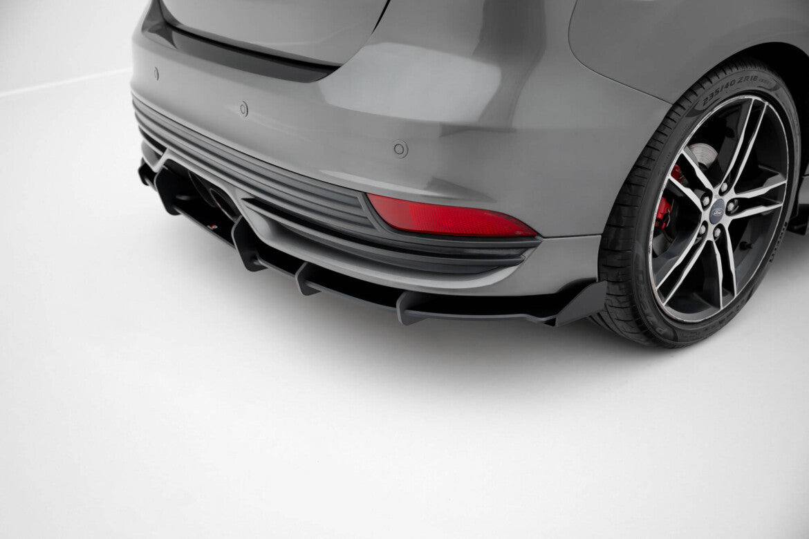 Diffusor Flaps passend für Ford Focus ST Mk3 FL schwarz Hochglanz