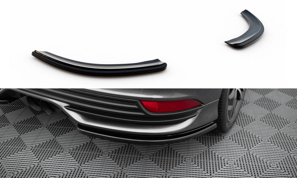 Diffusor Flaps passend für Ford Focus ST Mk3 FL schwarz Hochglanz