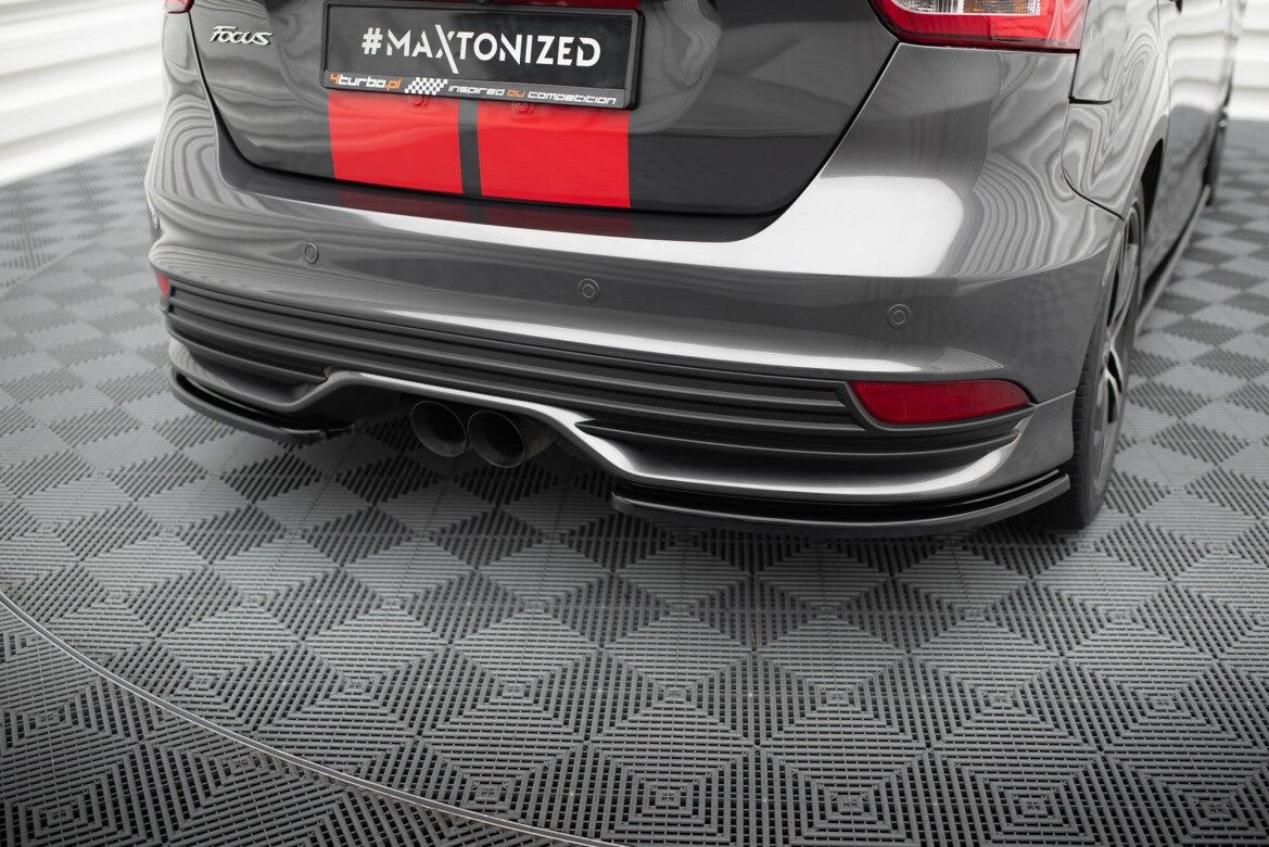 Diffusor Flaps passend für Ford Focus ST Mk3 FL schwarz Hochglanz